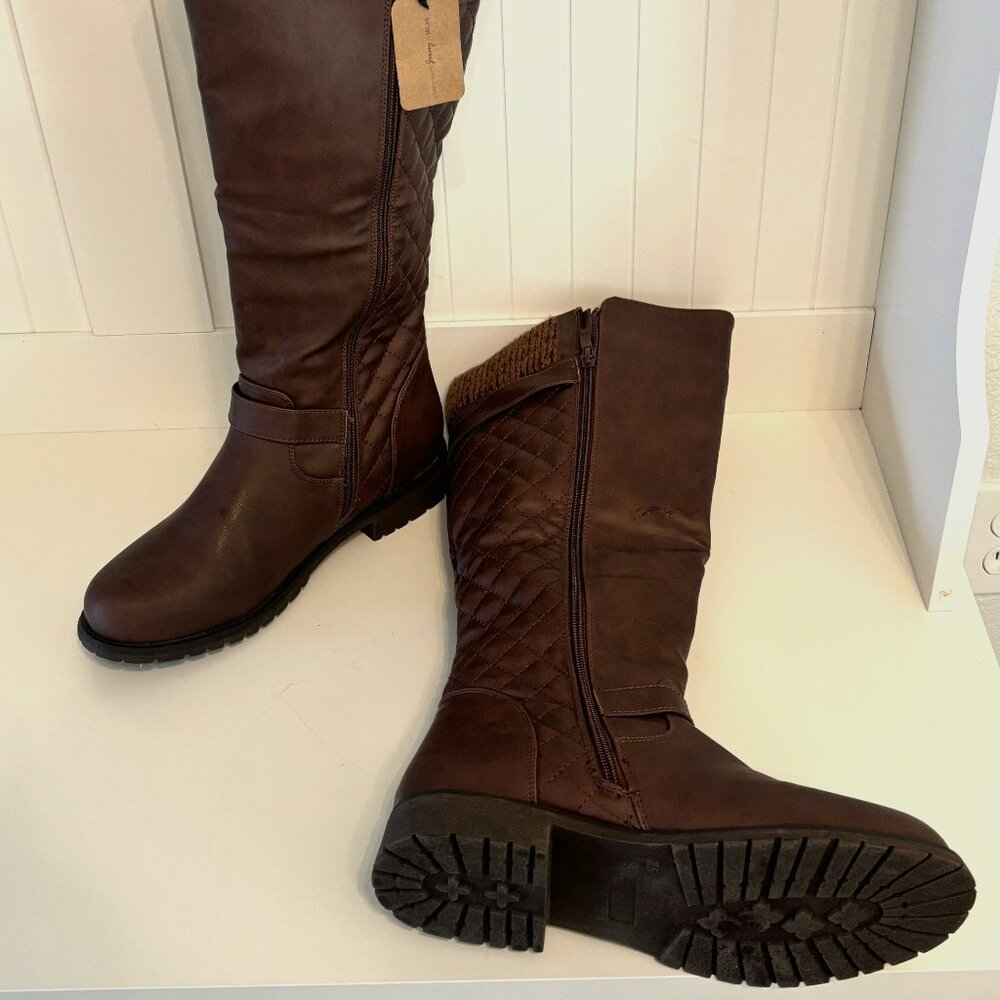 Jeossy Women's Knee High Riding Boots